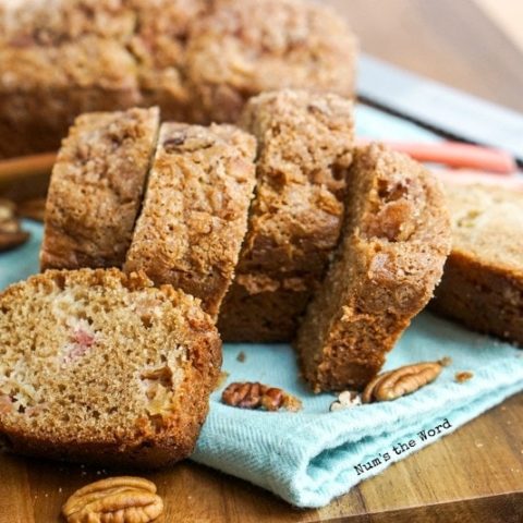 Cinnamon Streusel Rhubarb Bread-image