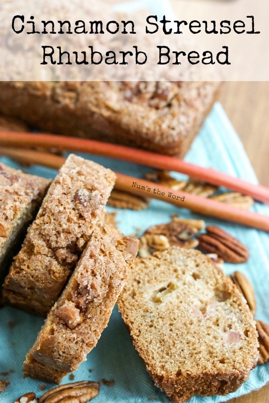 Cinnamon Streusel Rhubarb Bread - Main image for website