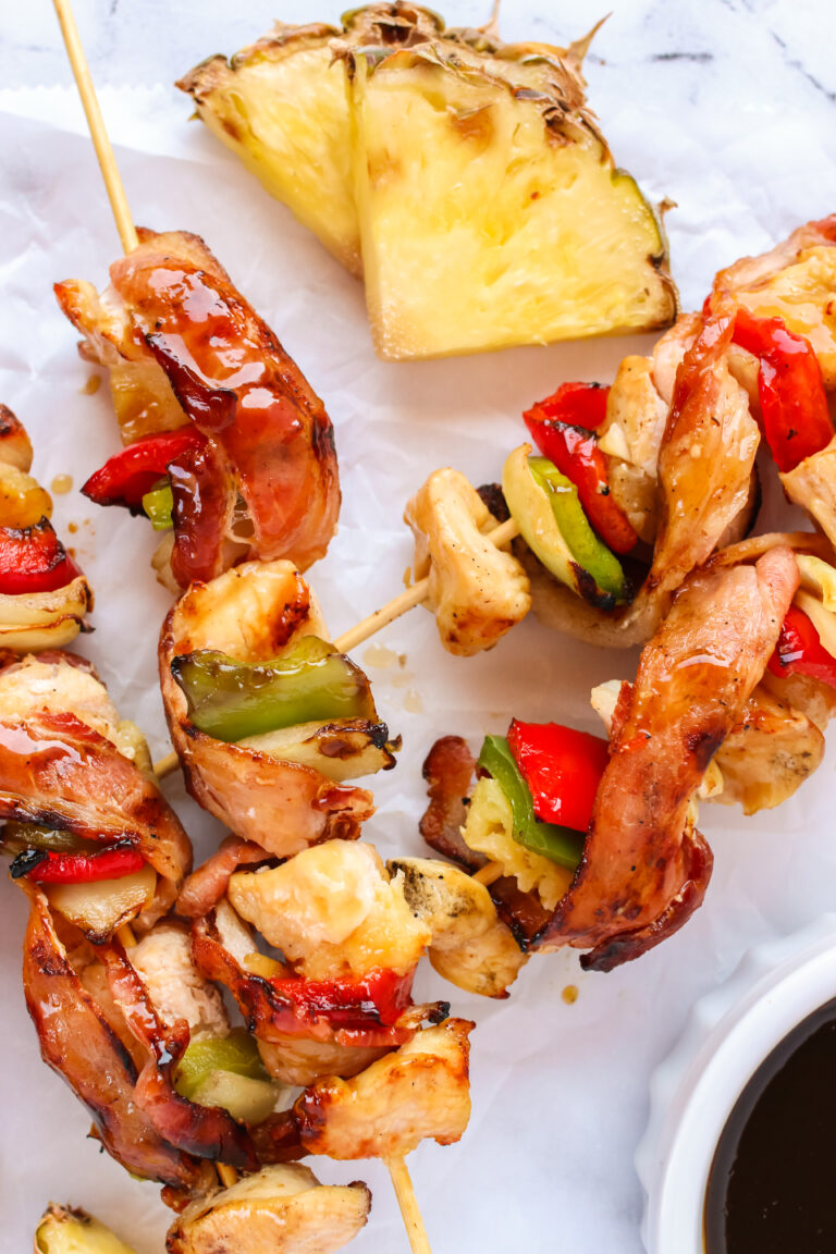Chicken, Pineapple and Bacon Kabobs Num's the Word