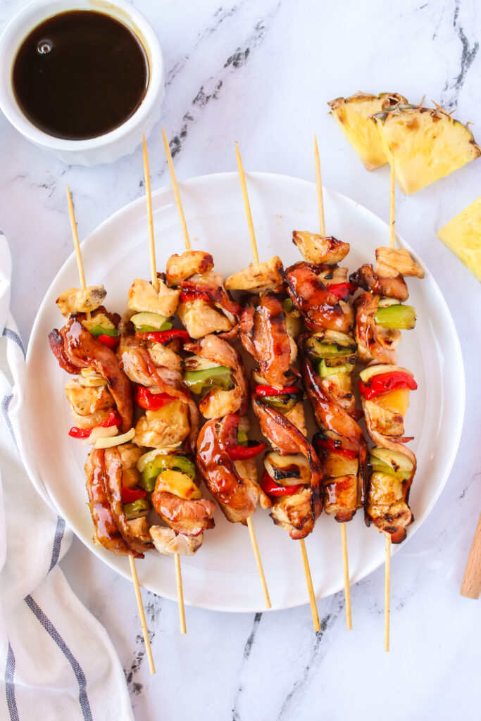 Chicken, Pineapple and Bacon Kabobs Num's the Word