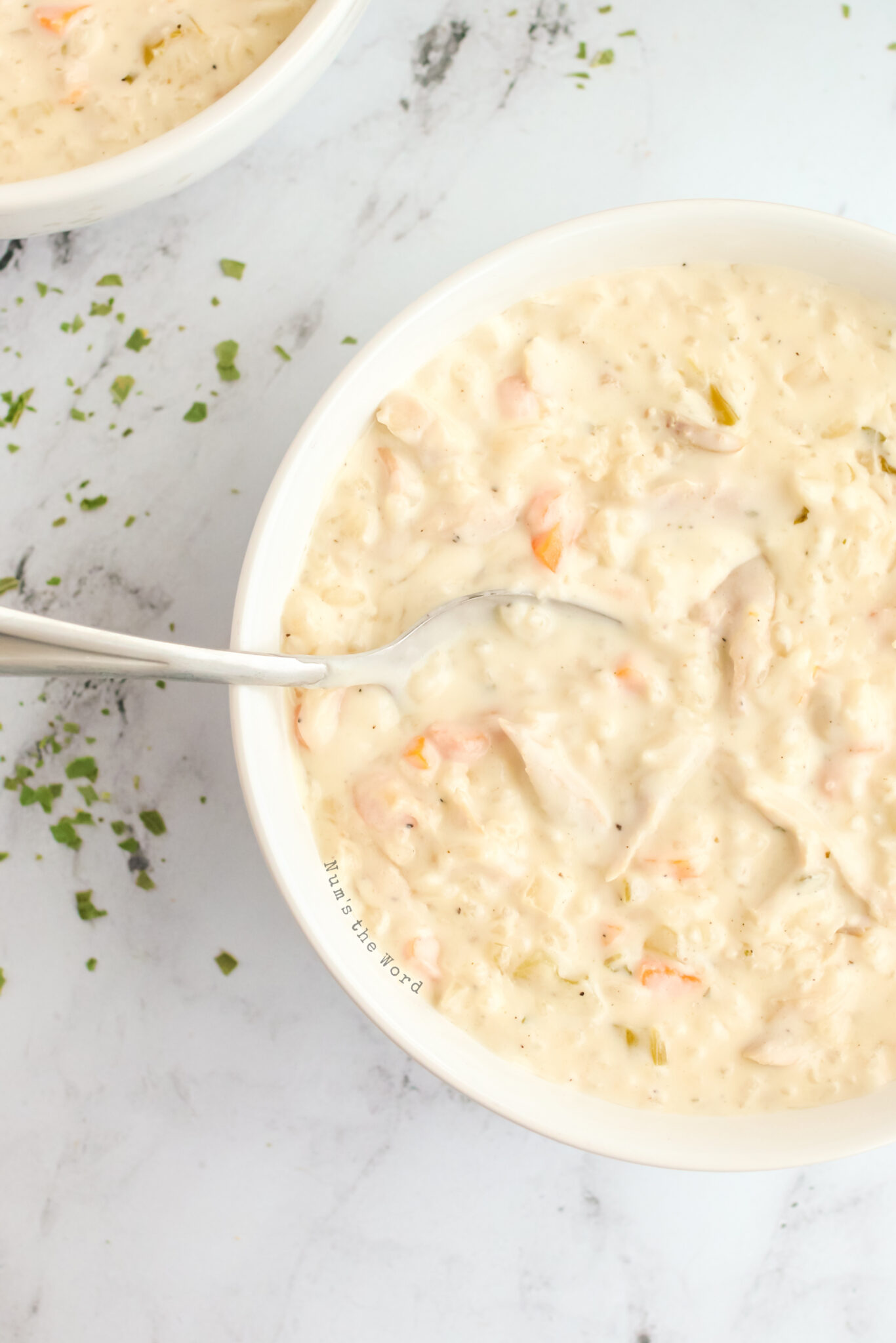 Creamy Chicken and Rice Soup Num's the Word