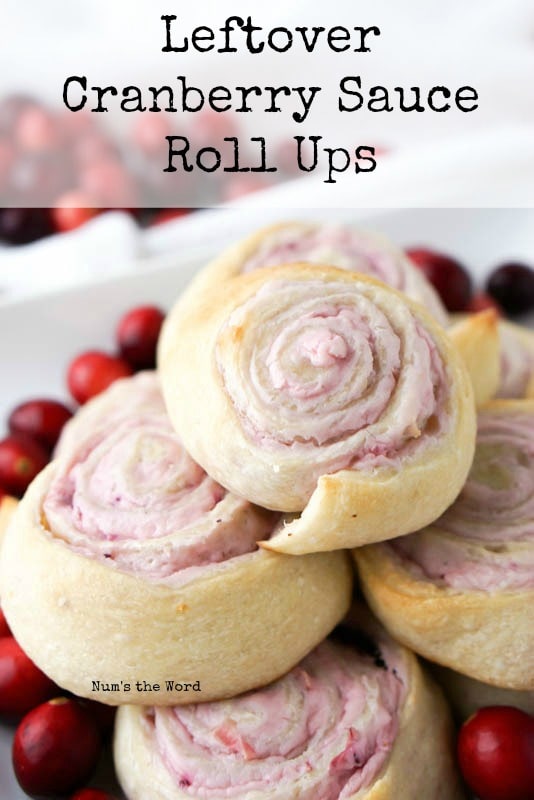 Leftover Cranberry Sauce Roll Ups - Main image for recipe