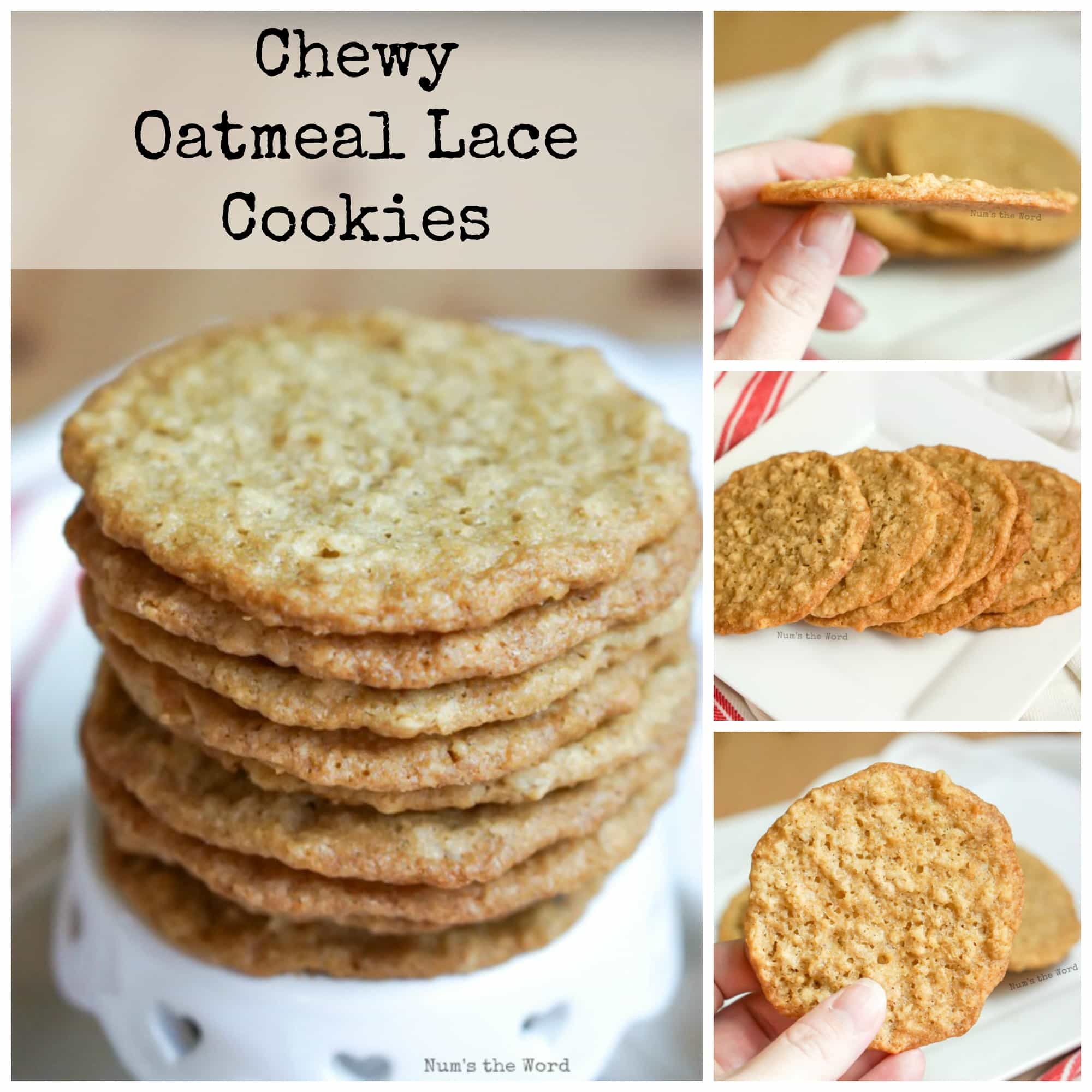 Chewy Oatmeal Lace Cookies