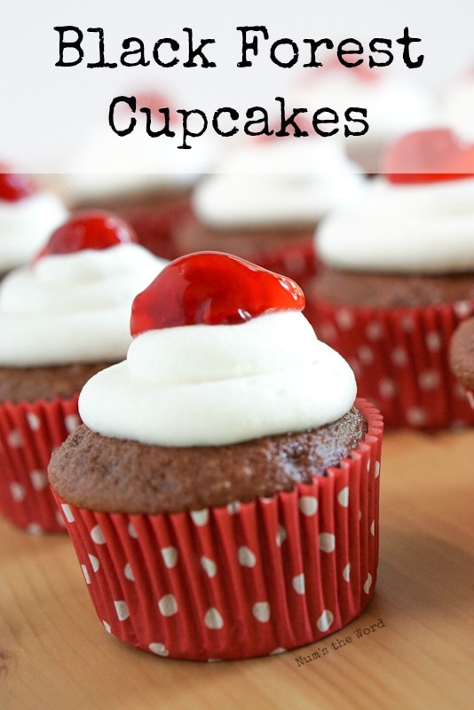 fancy black forest cupcakes