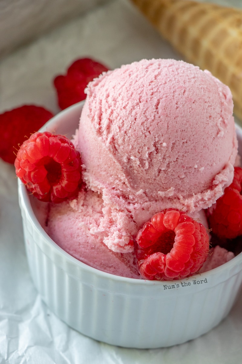 Homemade Raspberry Ice Cream Recipe - Num's the Word