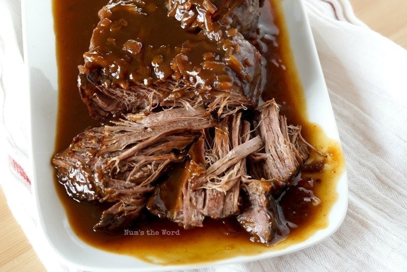 Slow Cooker Cranberry Onion Pot Roast - Mountain Mama Cooks