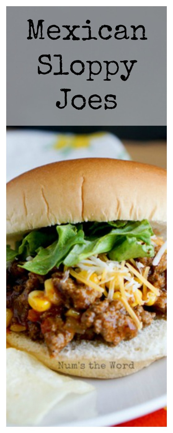 Mexican Sloppy Joes - odd sized single image for Pinterest