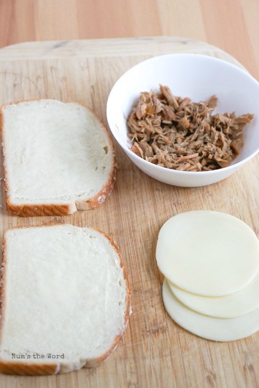 Leftover Pulled Pork Grilled Cheese