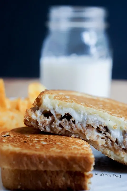 Leftover Pulled Pork Grilled Cheese