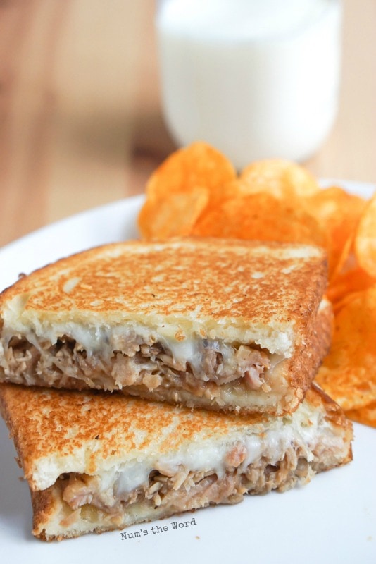 Leftover Pulled Pork Grilled Cheese