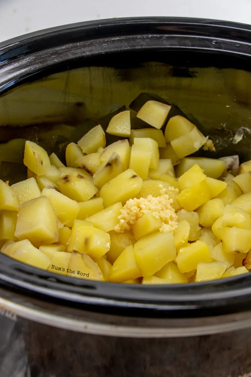 Crock Pot Mashed Potatoes - Dinner at the Zoo