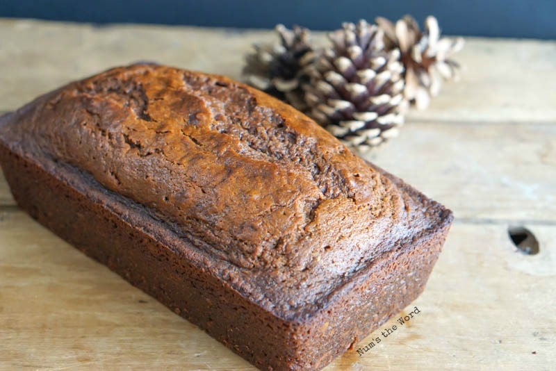 Gingerbread Cake - cooled down cake out of pan and on a cutting board