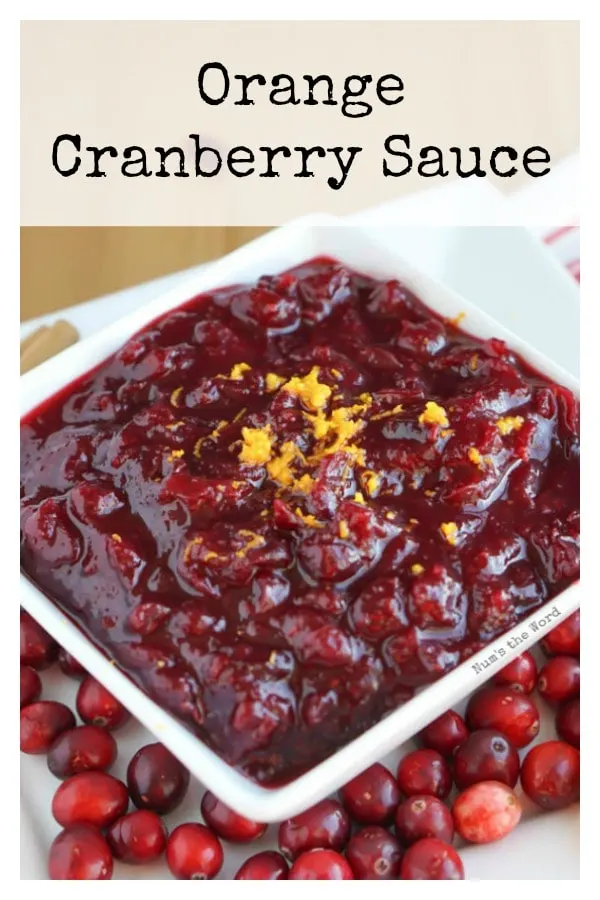 Orange Cranberry Sauce