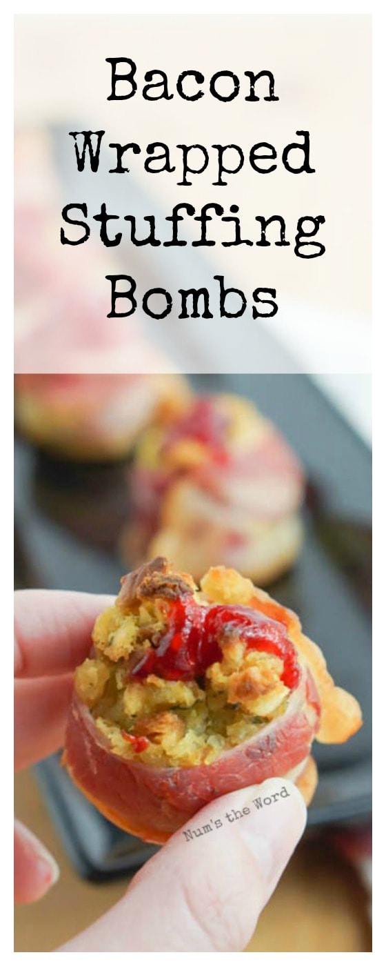 Bacon Wrapped Stuffing Bombs - Num's the Word