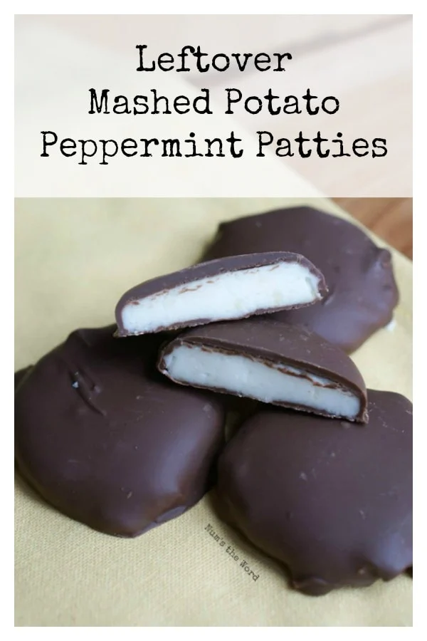 Leftover Mashed Potato Peppermint Patties