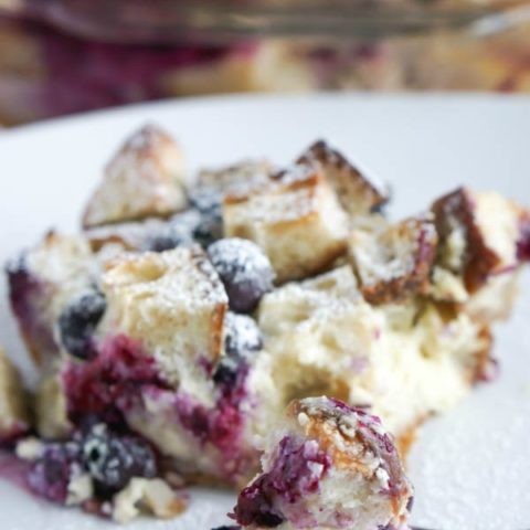 Blueberry Bread Pudding