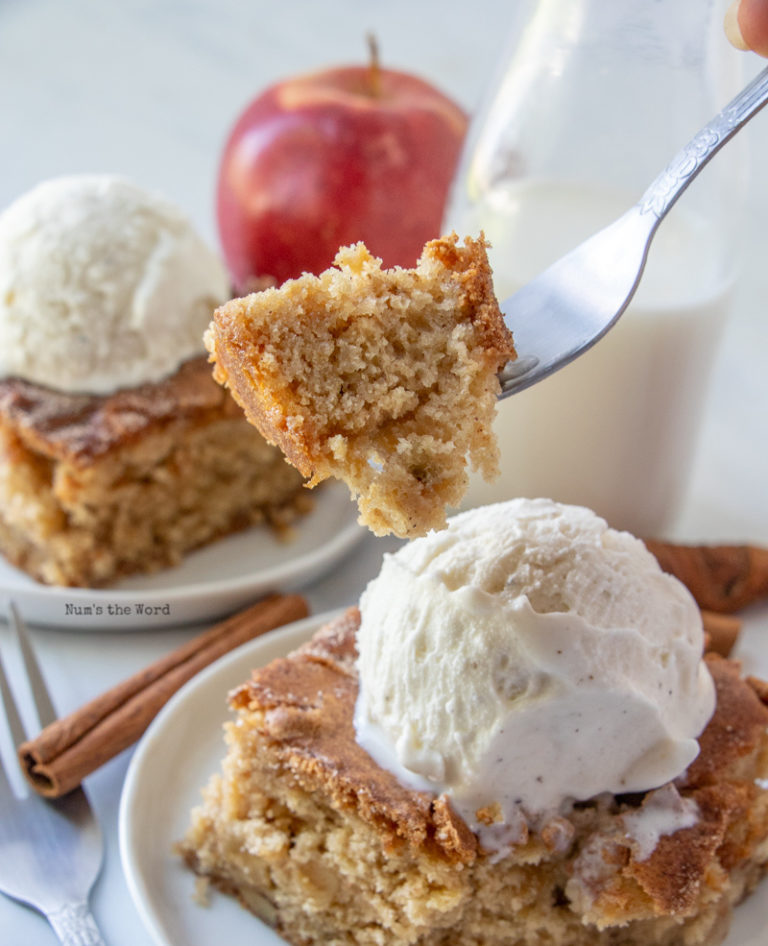 Cinnamon Sugar Apple Blondies Recipe Num's the Word