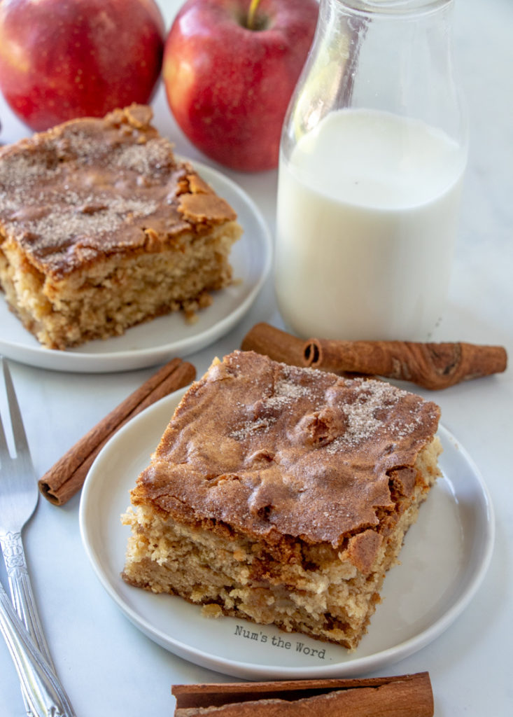 Cinnamon Sugar Apple Blondies Recipe Num's the Word