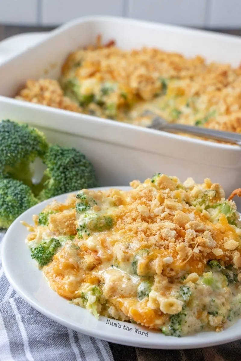 Crockpot Broccoli Casserole with Stuffing - The Vintage Cook