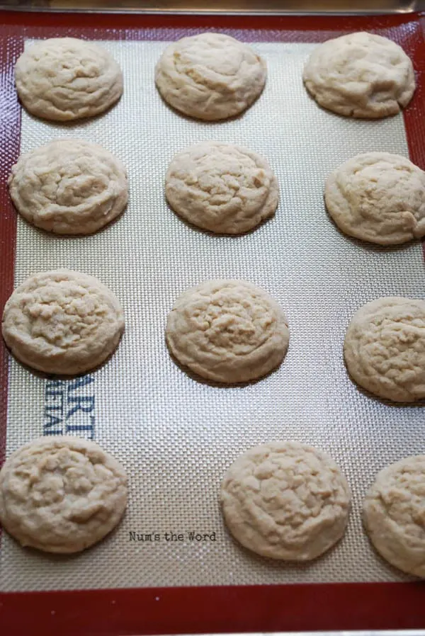Cookies fresh out of the oven