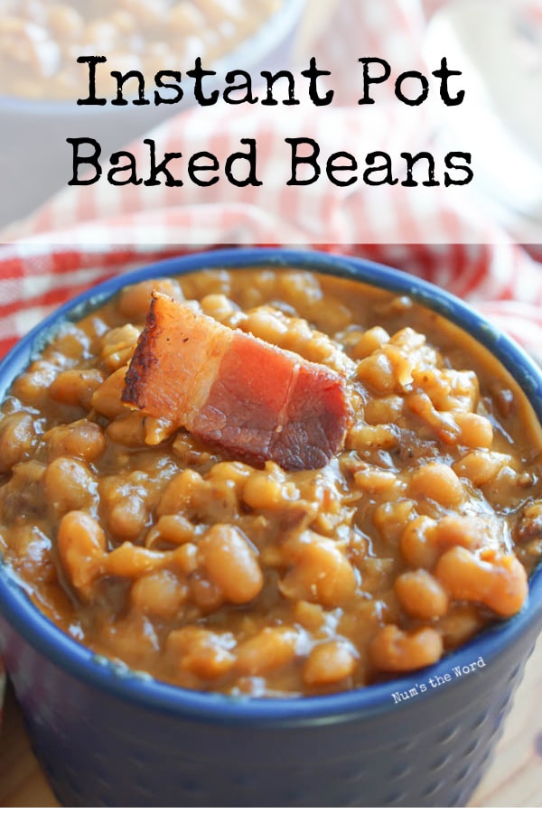 Instant Pot Baked Beans (with dry beans) - Num's the Word