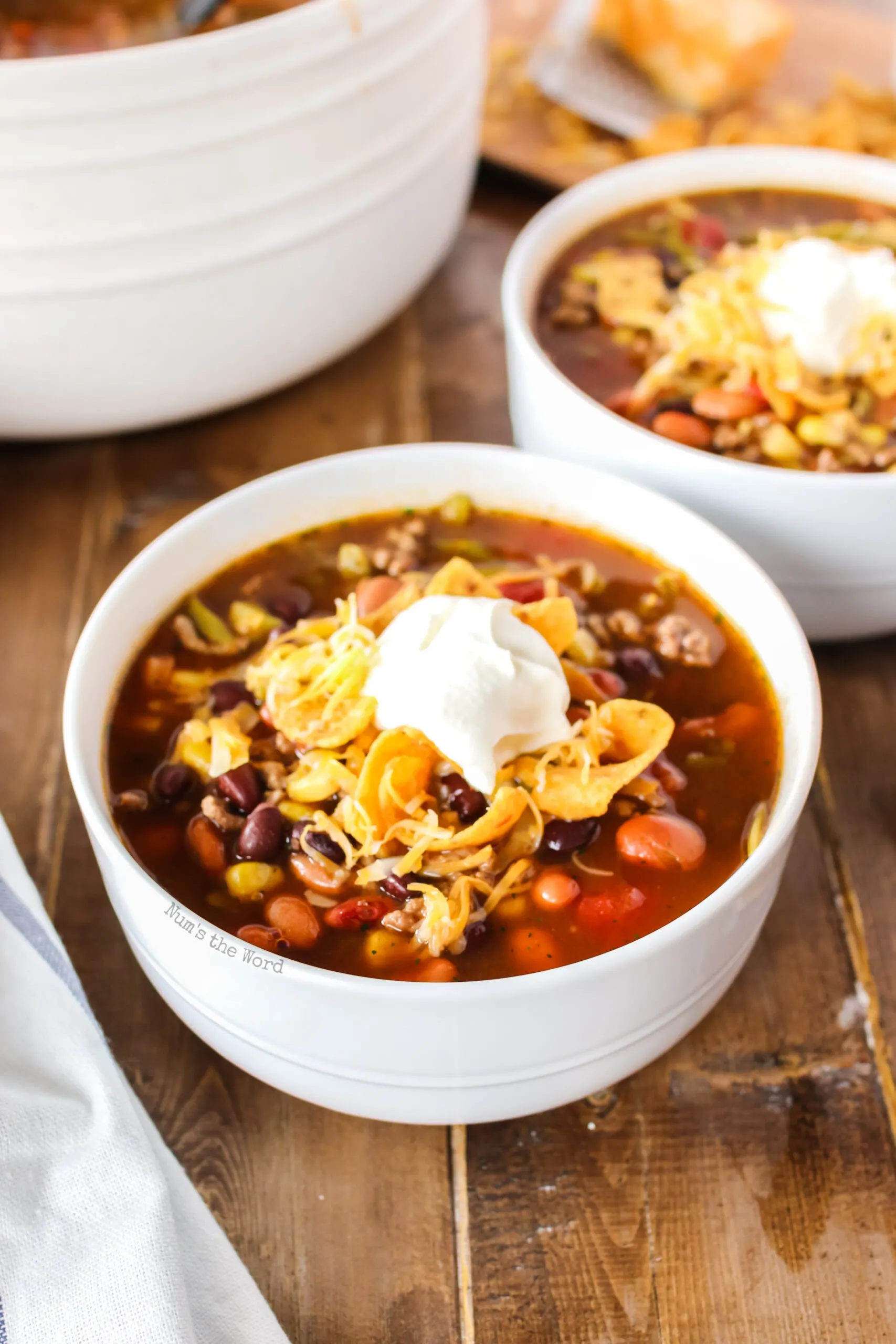 Easy 7 Can Taco Soup and Soup Bar - My Turn for Us