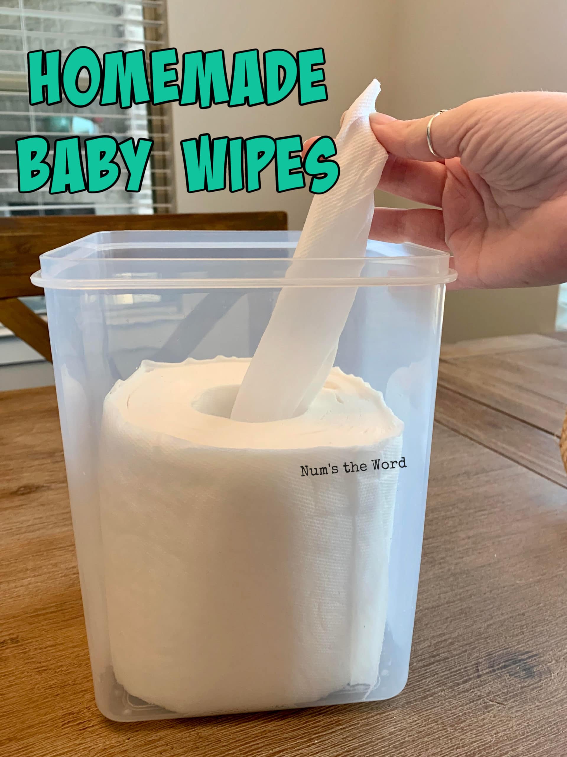 how to make homemade baby wipes with paper towels