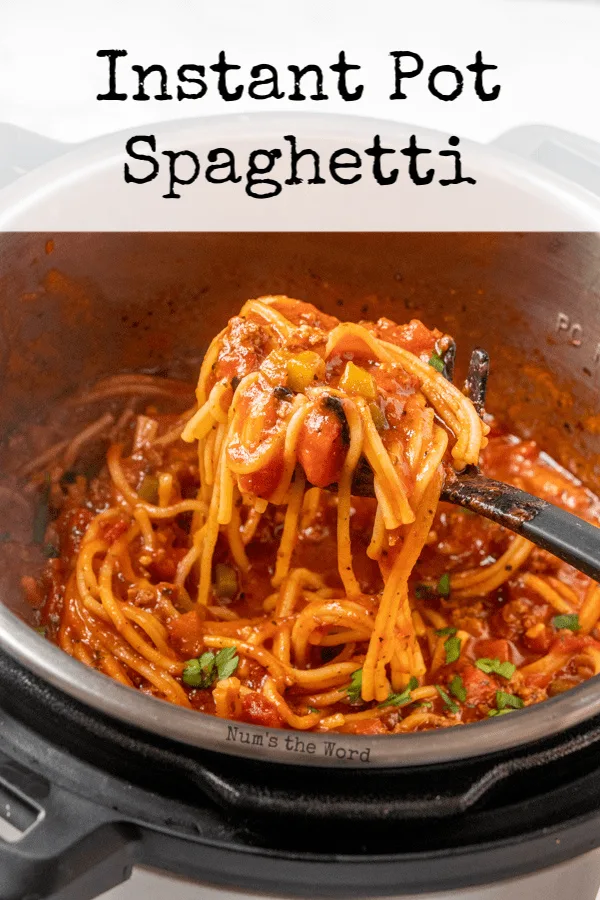 Instant Pot Spaghetti Num s the Word