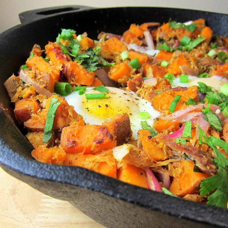 Photo of Sweet Potato Pulled Pork Hash