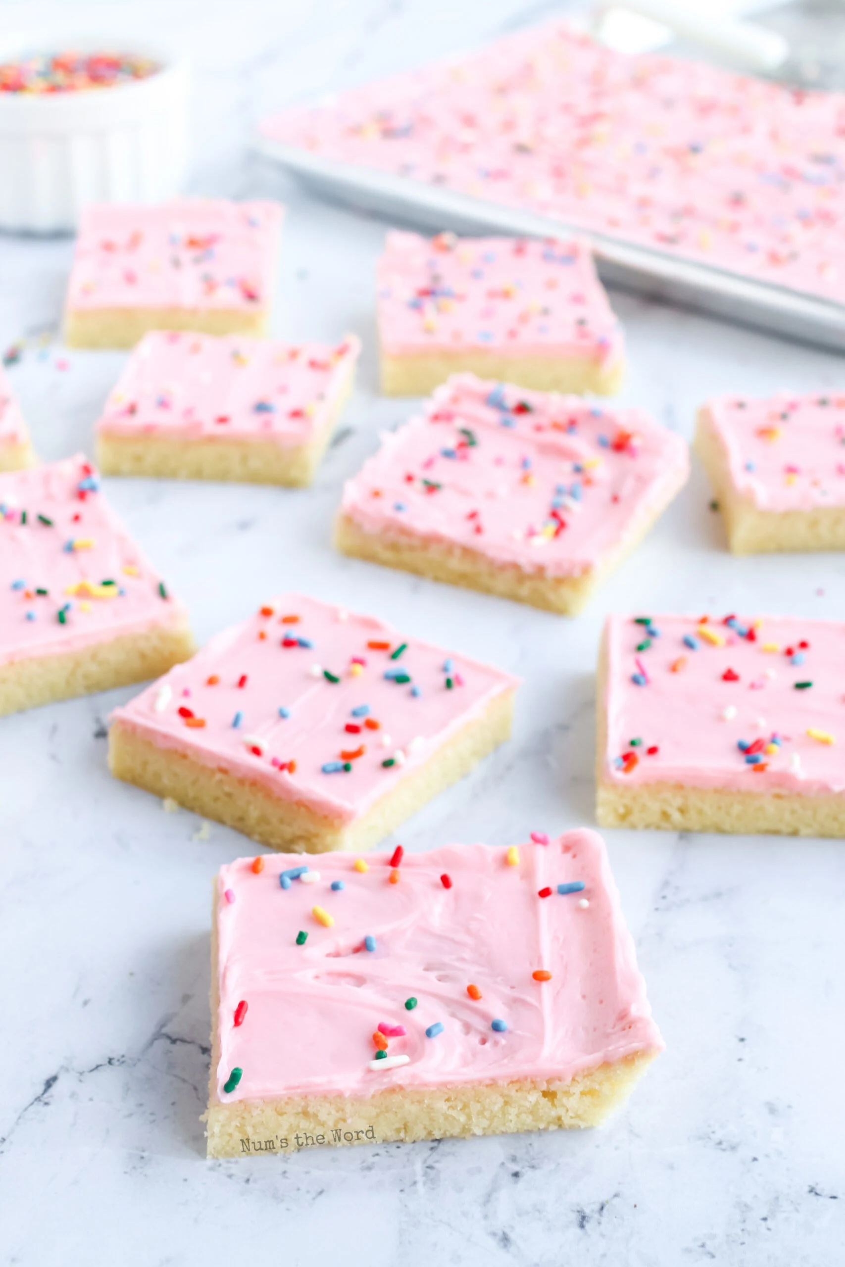 Sugar Cookie Bars - Num's the Word