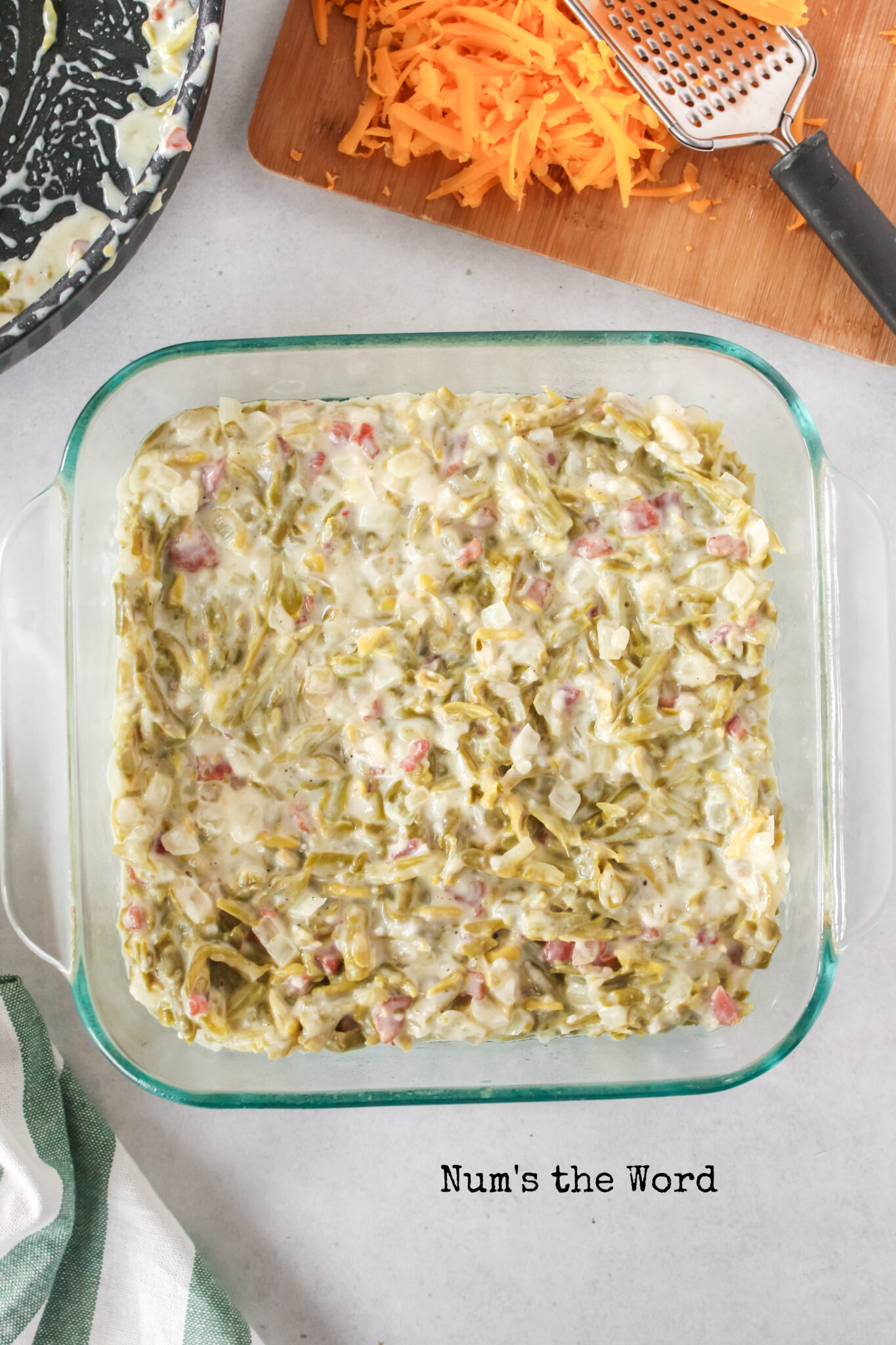 Green Bean Casserole with Bacon Num's the Word