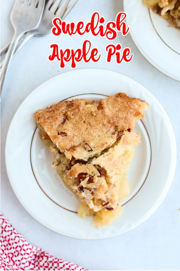 Easy Crustless Apple Pie Recipe (Swedish Apple Pie) - Beyond Kimchee