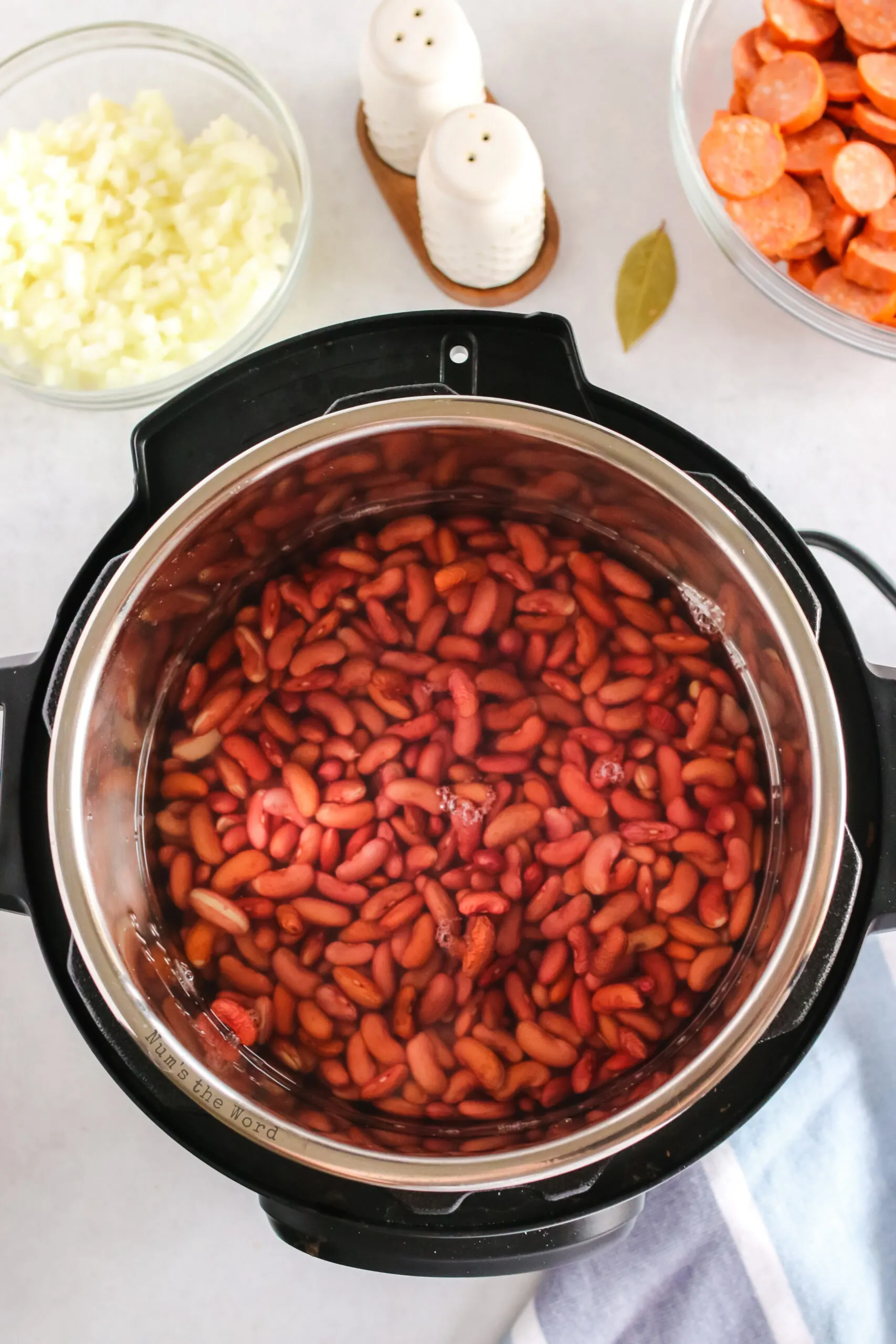 Red beans ready to be cooked from dried to delicious!