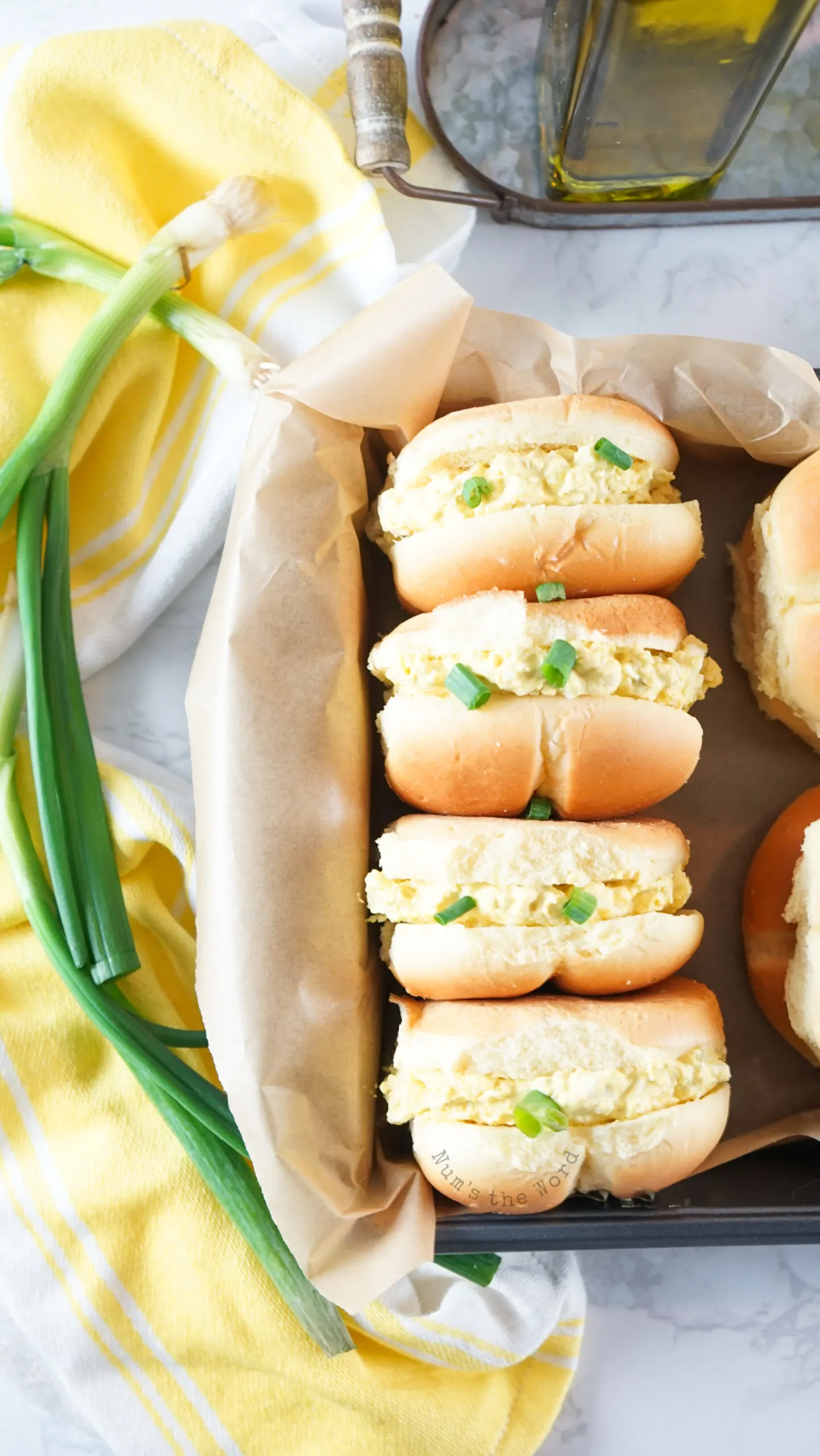 Sandwiches in tray ready to be served