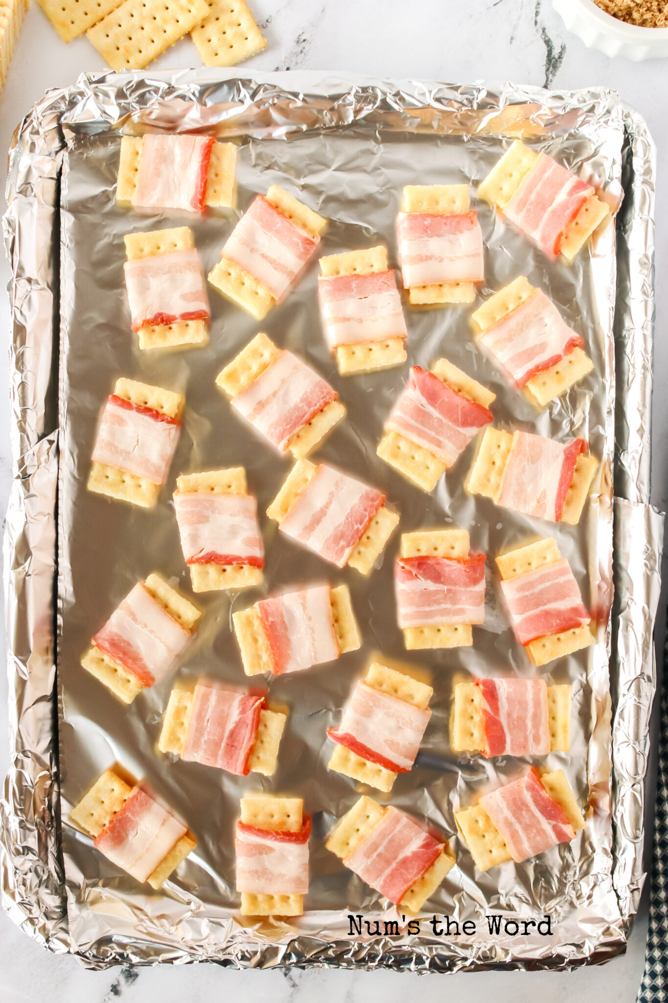Bacon Crackers Num's the Word