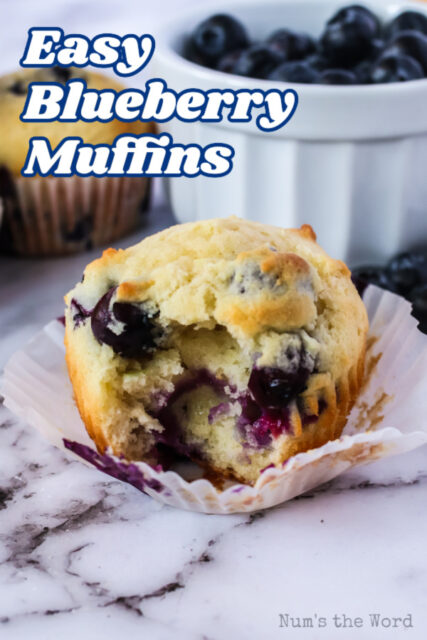 Easy Blueberry Muffins - Num's the Word