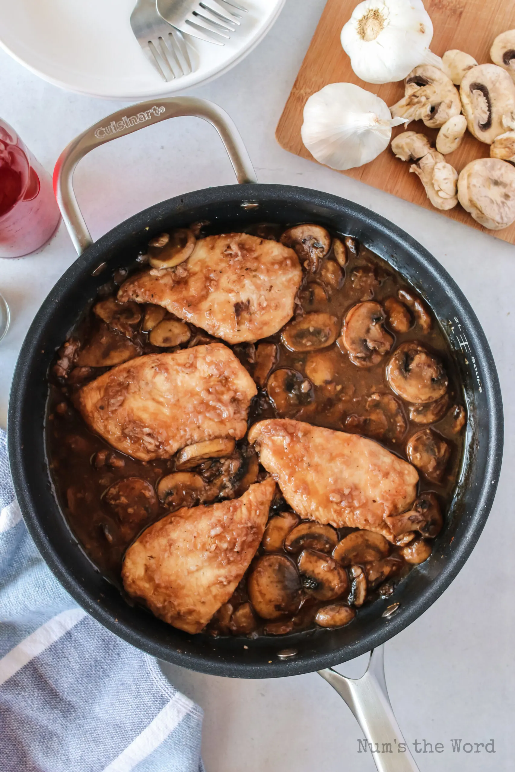 cooked chicken in marsala sauce