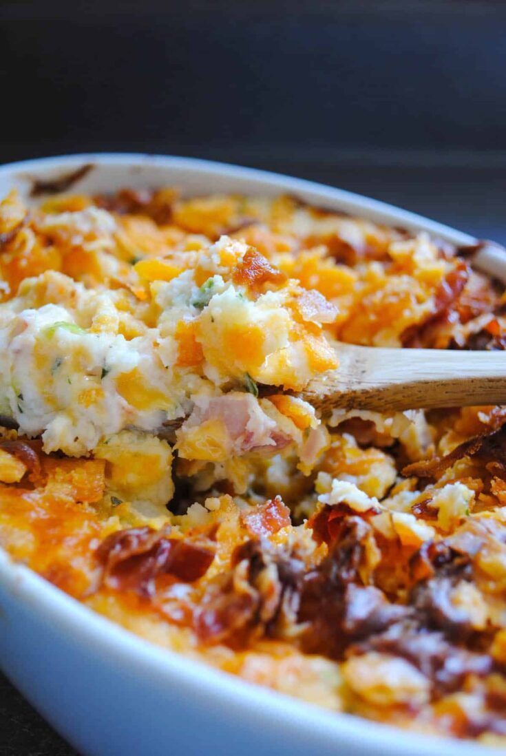 Leftover Mashed Potato Casserole