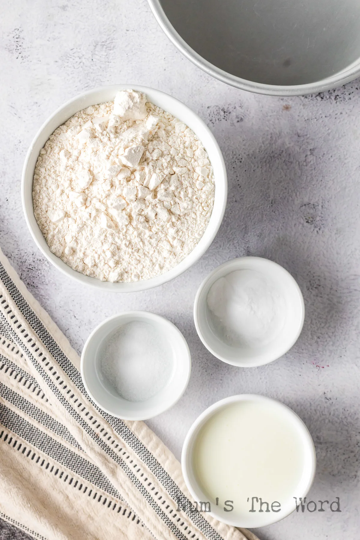 All ingredients laid out on counter.
