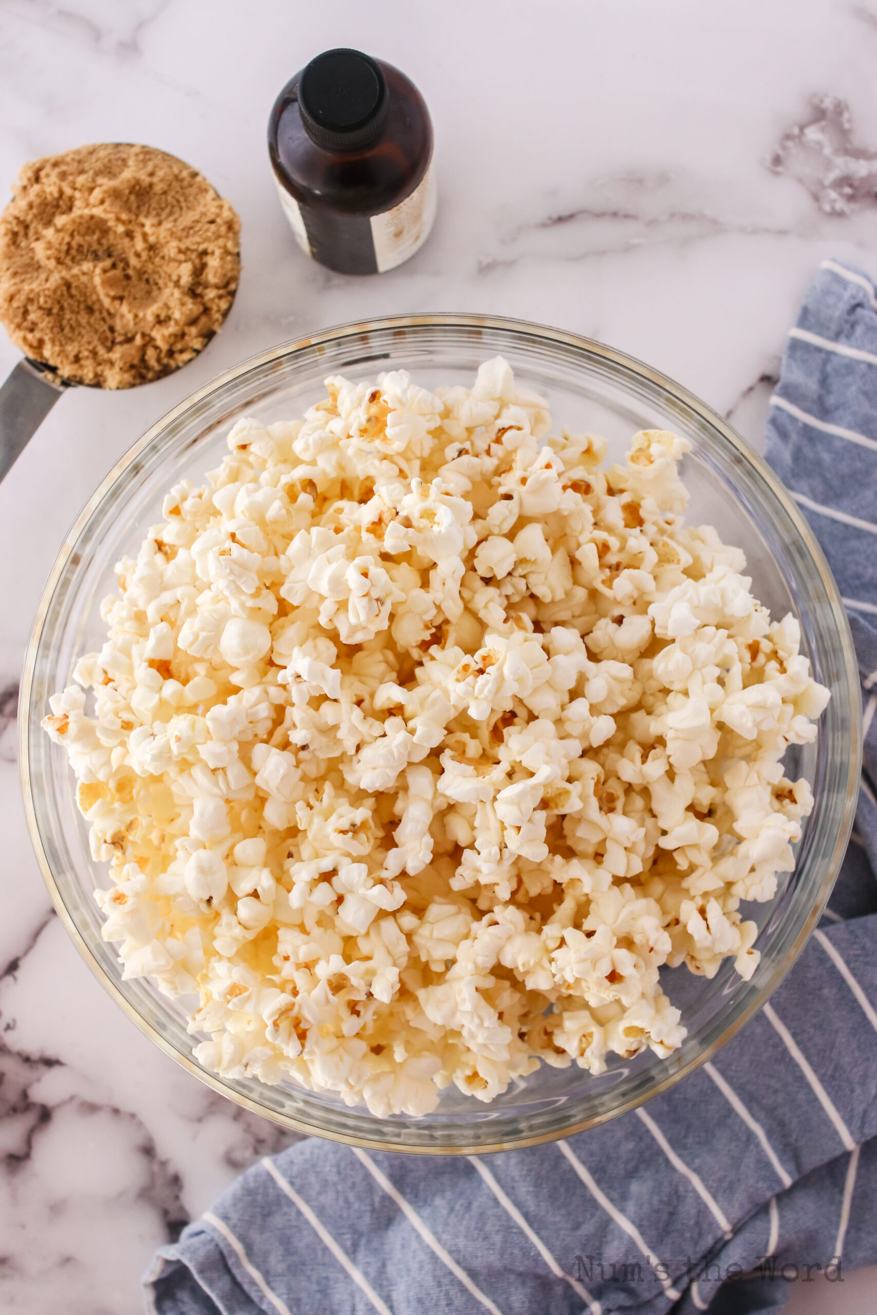 fresh popped popcorn in a bowl