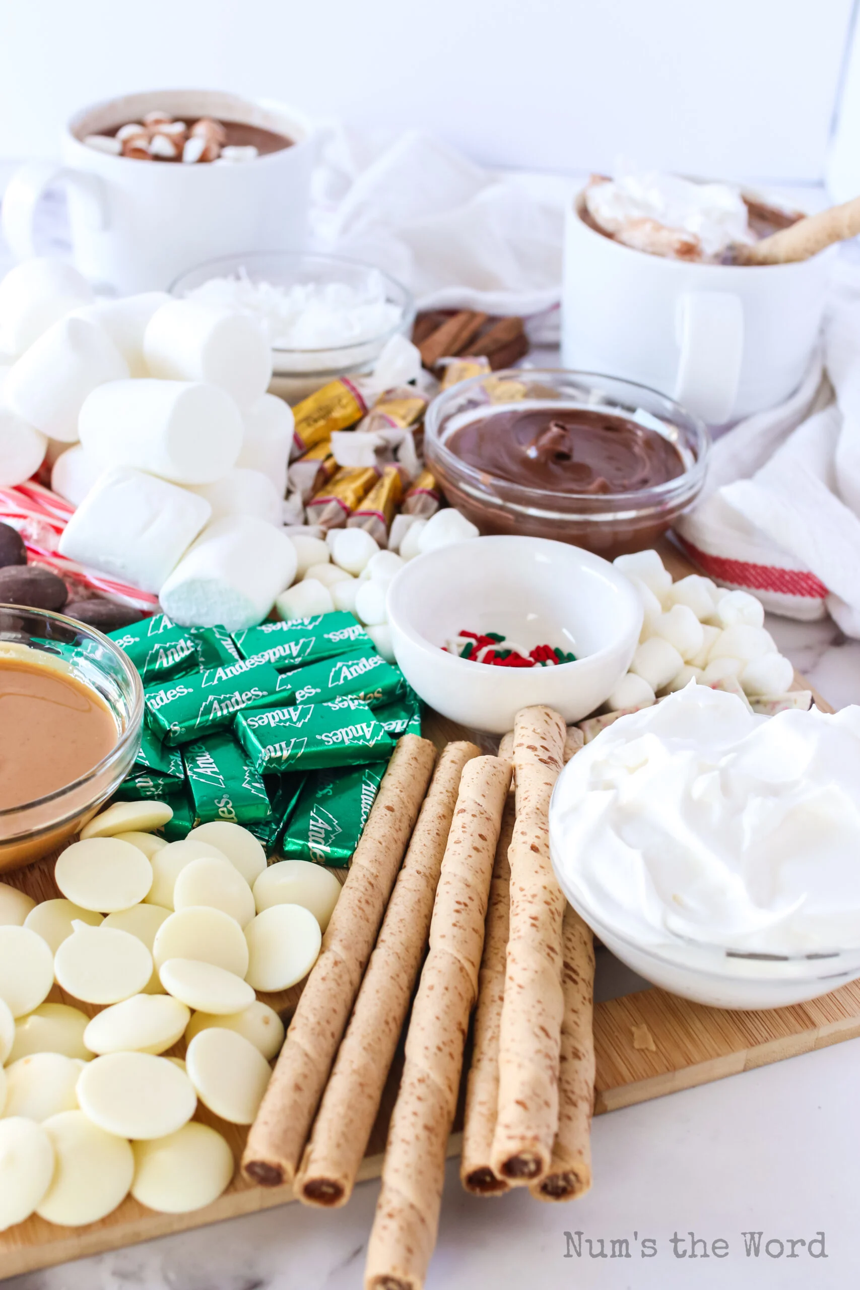 charcuterie board with plenty of options