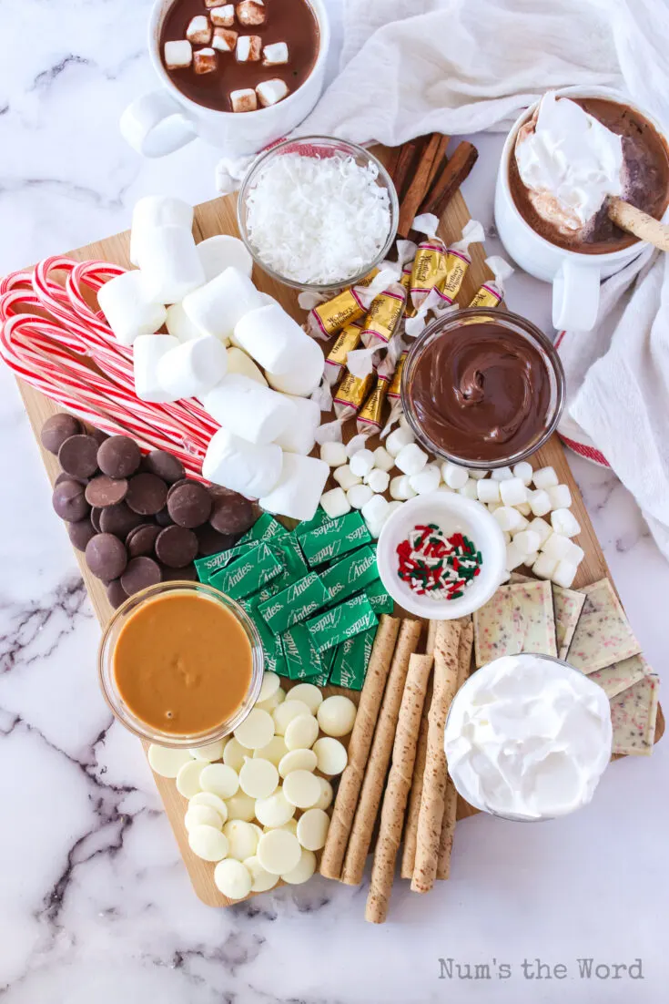 zoomed out hot chocolate bar