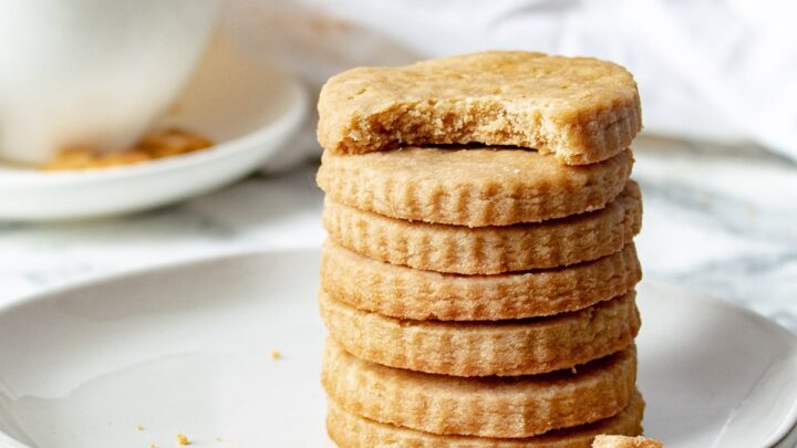 Image for Simple Brown Sugar Shortbread Cookies Recipe - 4 Ingredients!