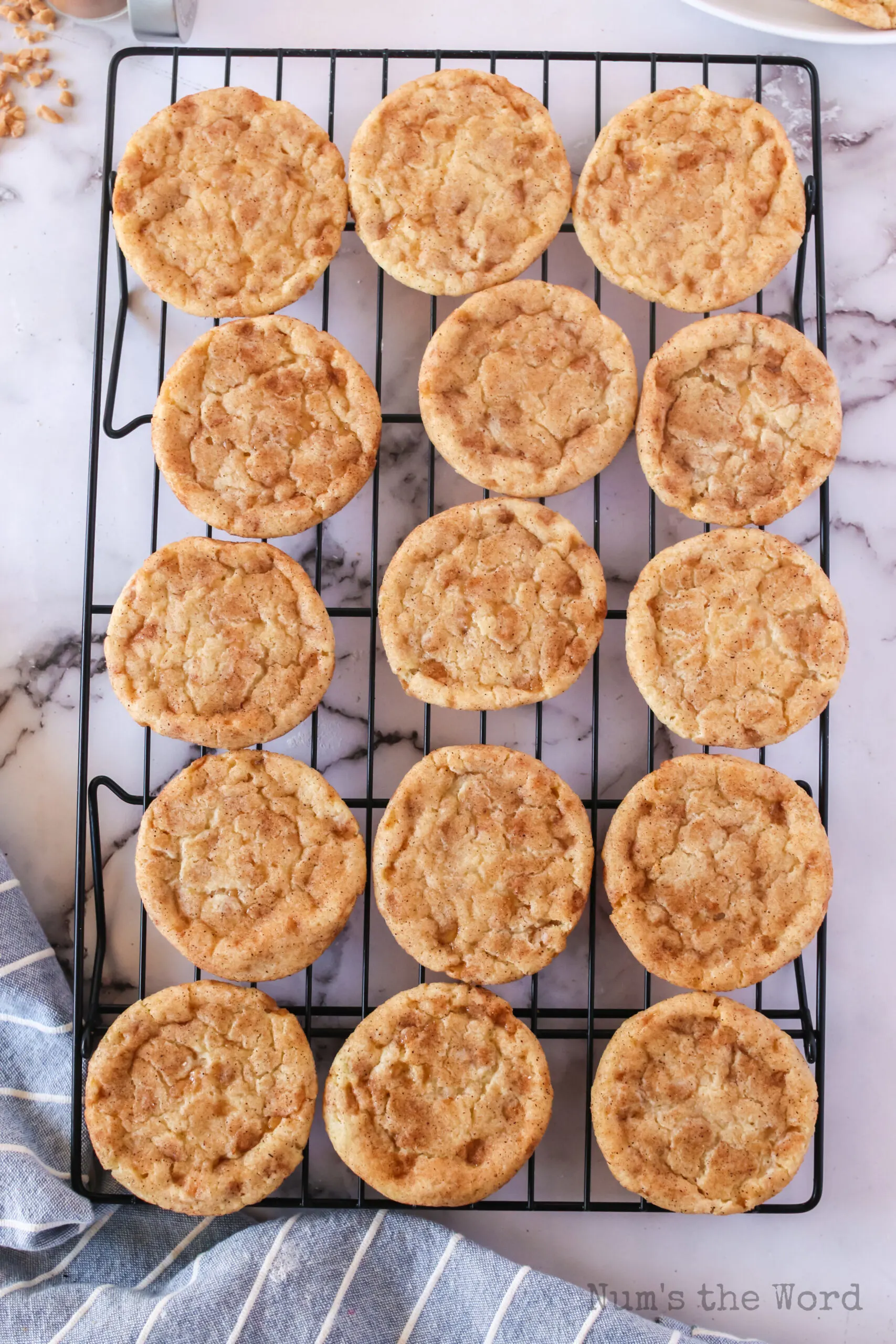 cookies cooling on a rack