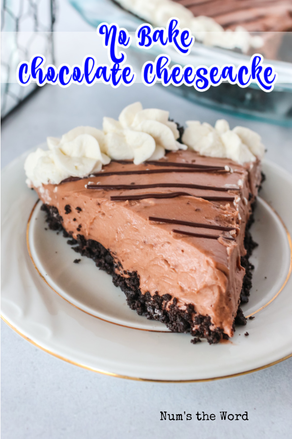 Main image for No Bake Chocolate Cheesecake