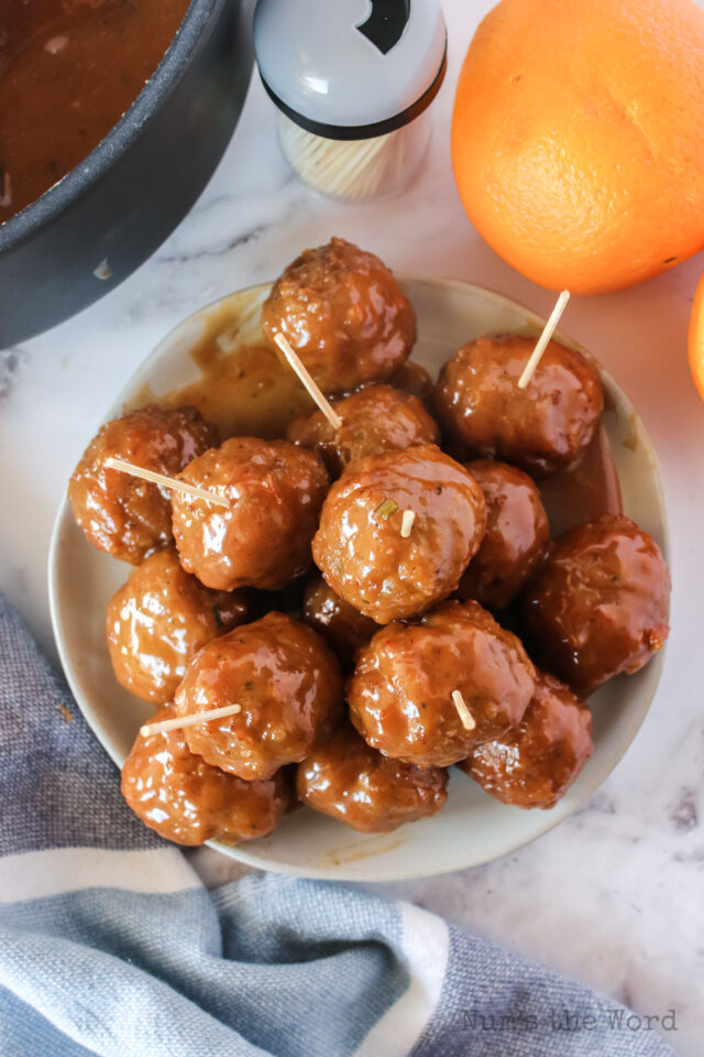 Orange Marmalade Meatballs Num's the Word
