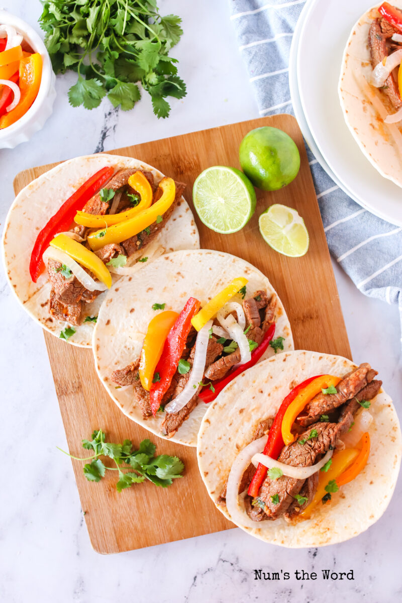 Sheet Pan Steak Fajitas Num's the Word