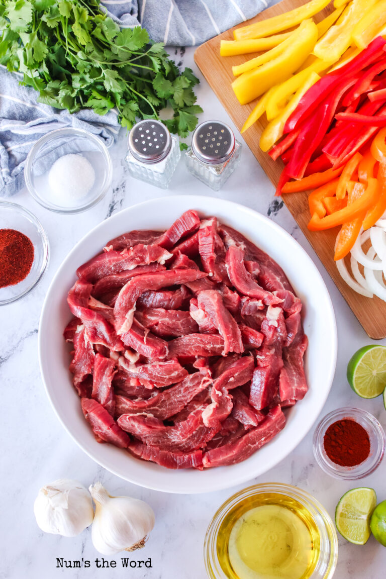 Sheet Pan Steak Fajitas Num's the Word