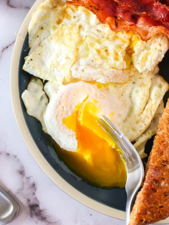 Fried eggs over easy  Egg Recipes – British Lion Eggs