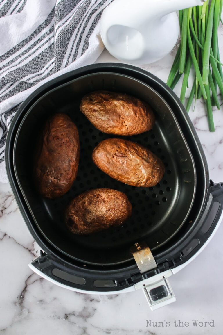 Baked Potatoes in the Air Fryer - Num's the Word